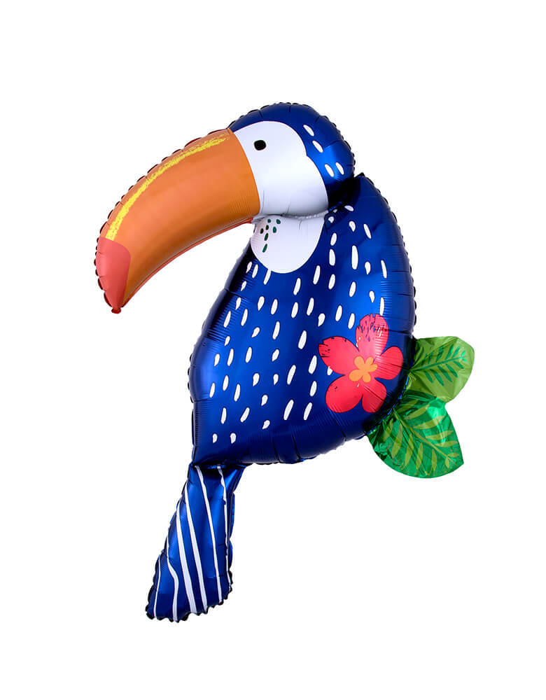Anagram Balloons - 39684 Tropical Jungle Toucan SuperShape™ XL® P35.  Accent your tropical party with this 37 inches Giant fun toucan foil mylar balloon. It's perfect for your tropical, luau or jungle themed party! 