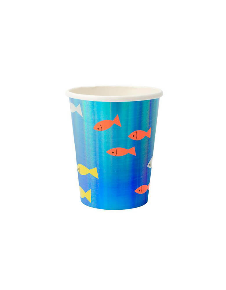 Meri Meri Under The Sea fish blue paper Cups