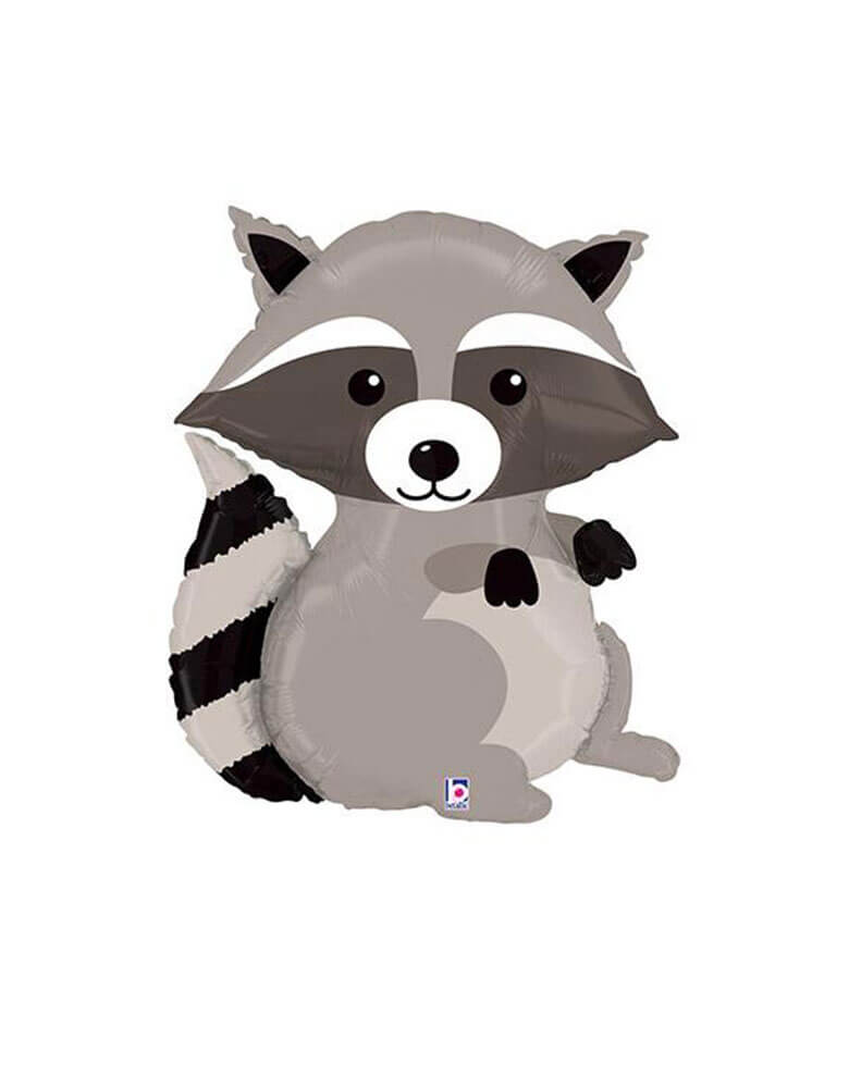 36" Foil Shape Balloon Woodland Raccoon