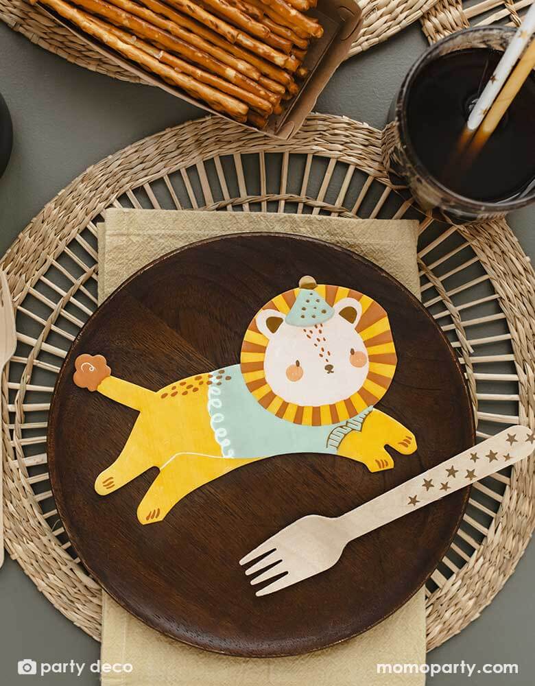 Wild One Lion Napkins (Set of 20)