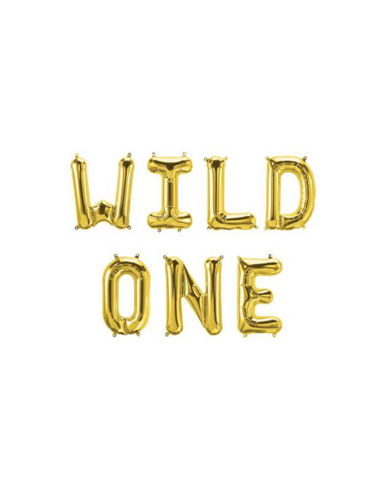 Wild One Foil Mylar Balloon Set_1st Birthday Ideas