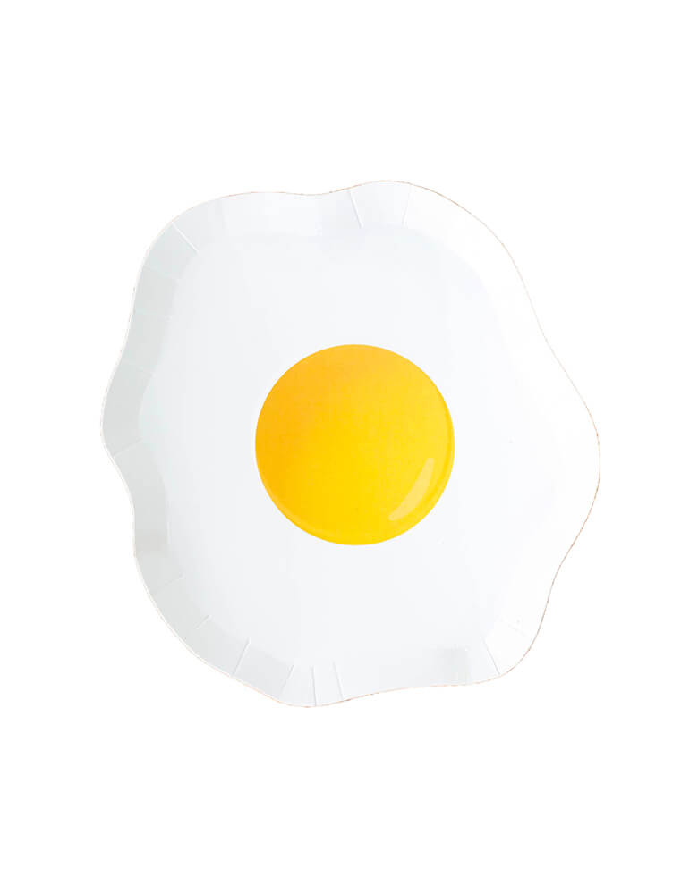Jollity & Co - Yolks on You Small Plates. 7 inches pack of 8 with egg die cut shape.x. Witty, playful, and stylish, these Yolks On You small plates are perfect for the entertainer who always looking at things sunny side up!