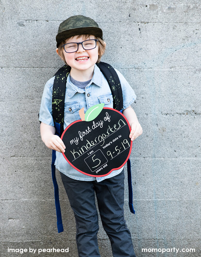 First and Last Day Reversible Apple Chalkboard Sign