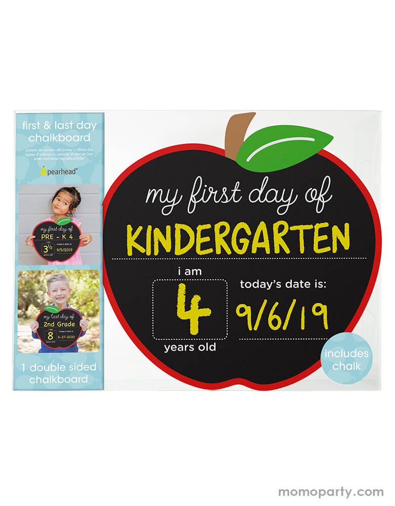First and Last Day Reversible Apple Chalkboard Sign