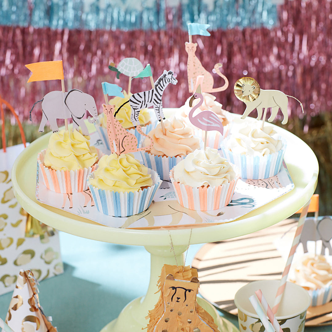 Safari Animals Cupcake Kit (Set of 24)