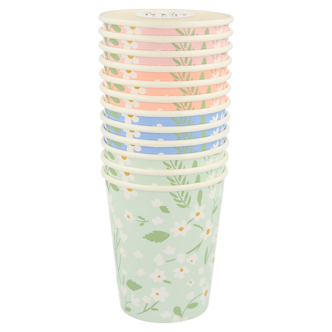 Ditsy Floral Cups (Set of 12)