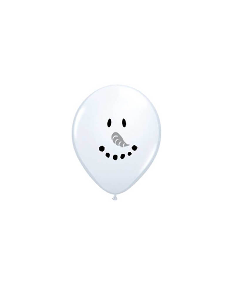 Snowman Face Latex Balloon Mix (Set of 6)