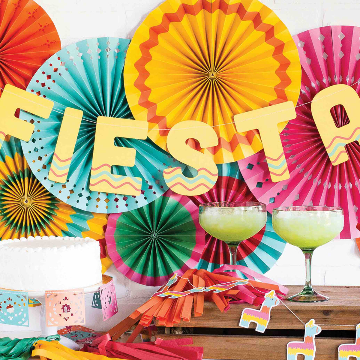 Paquete De 10 Pancartas Para Fiesta Del Cinco De Mayo - Decoración Festiva
