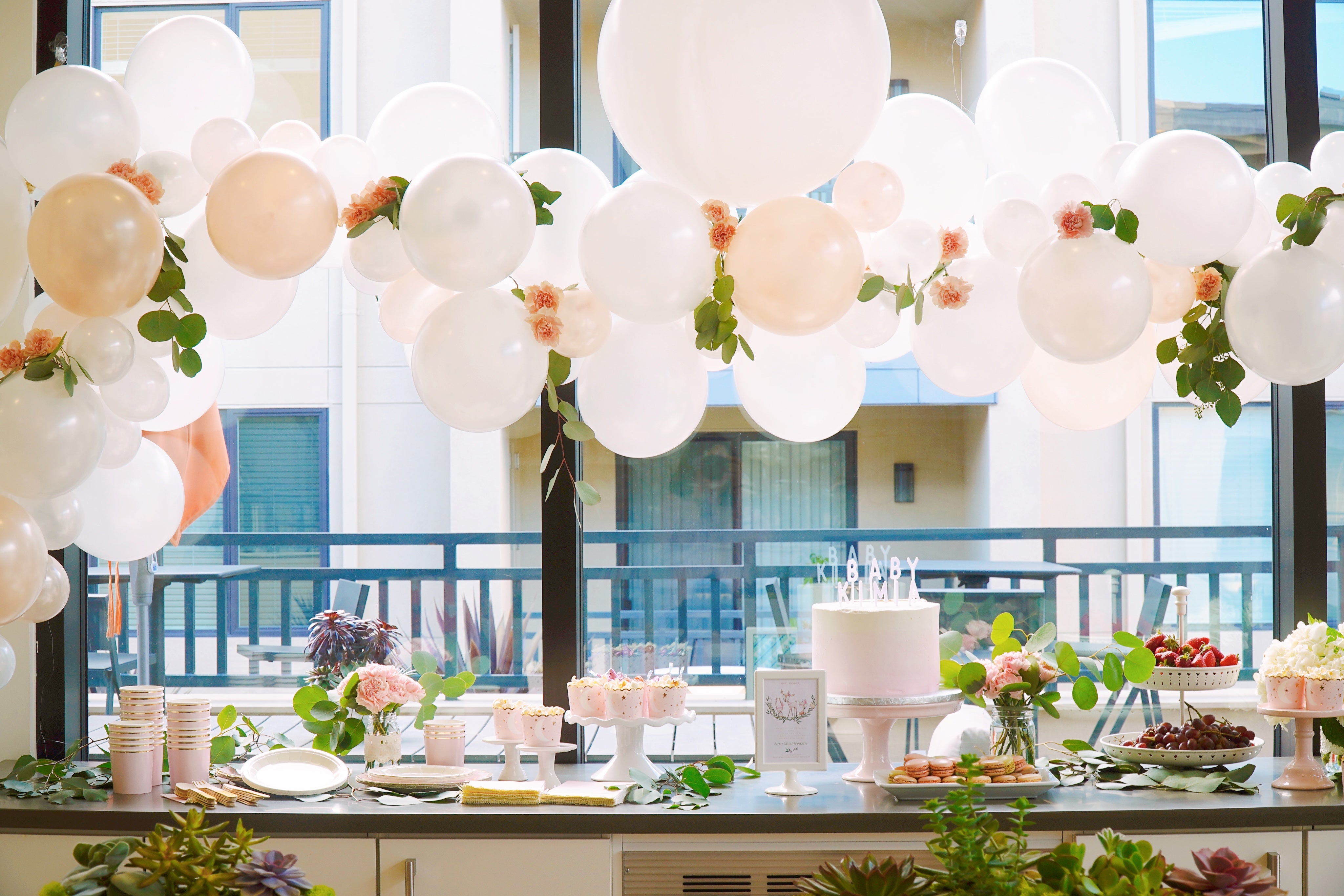 Floral baby shower decoration ideas on sale
