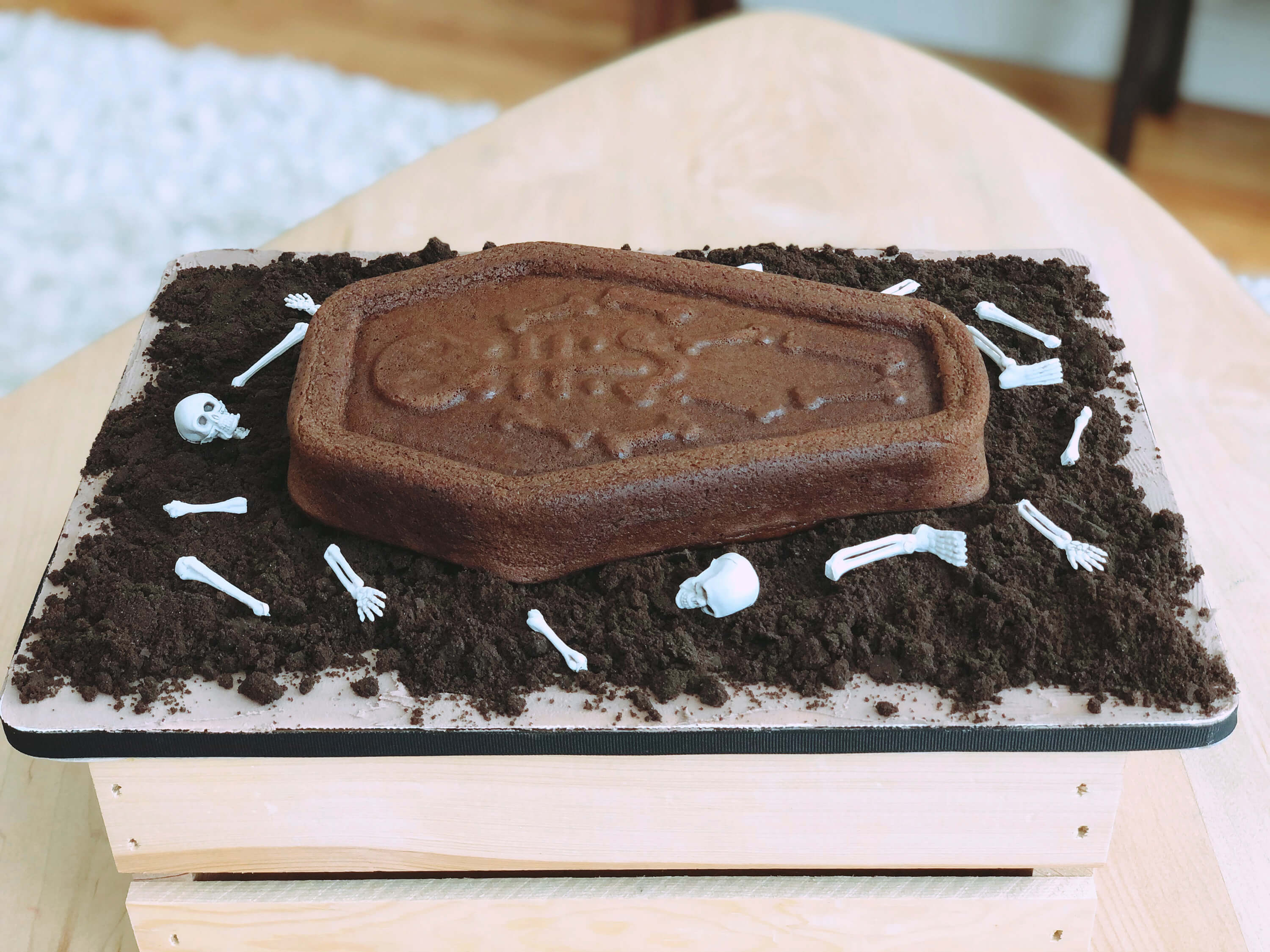 Simple Halloween Coffin Cake Recipe