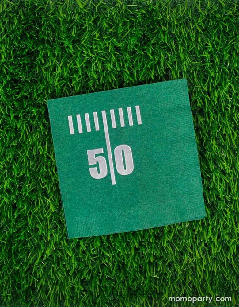 50 Yard Line Football Small Napkins (Set of 16)