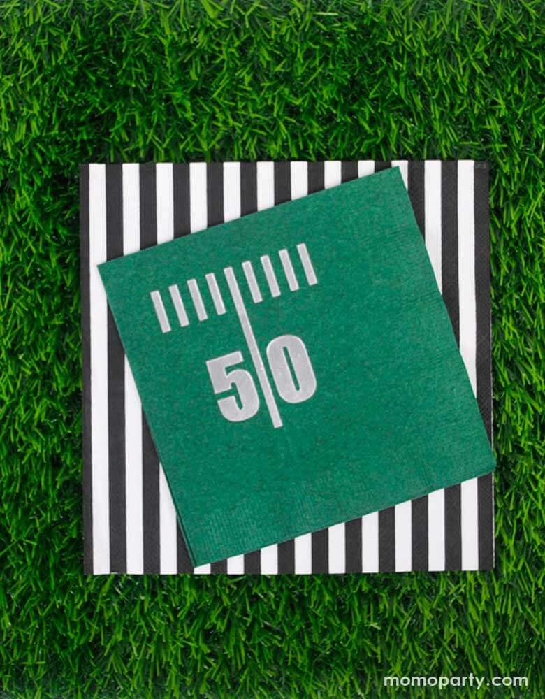 50 Yard Line Football Small Napkins (Set of 16)