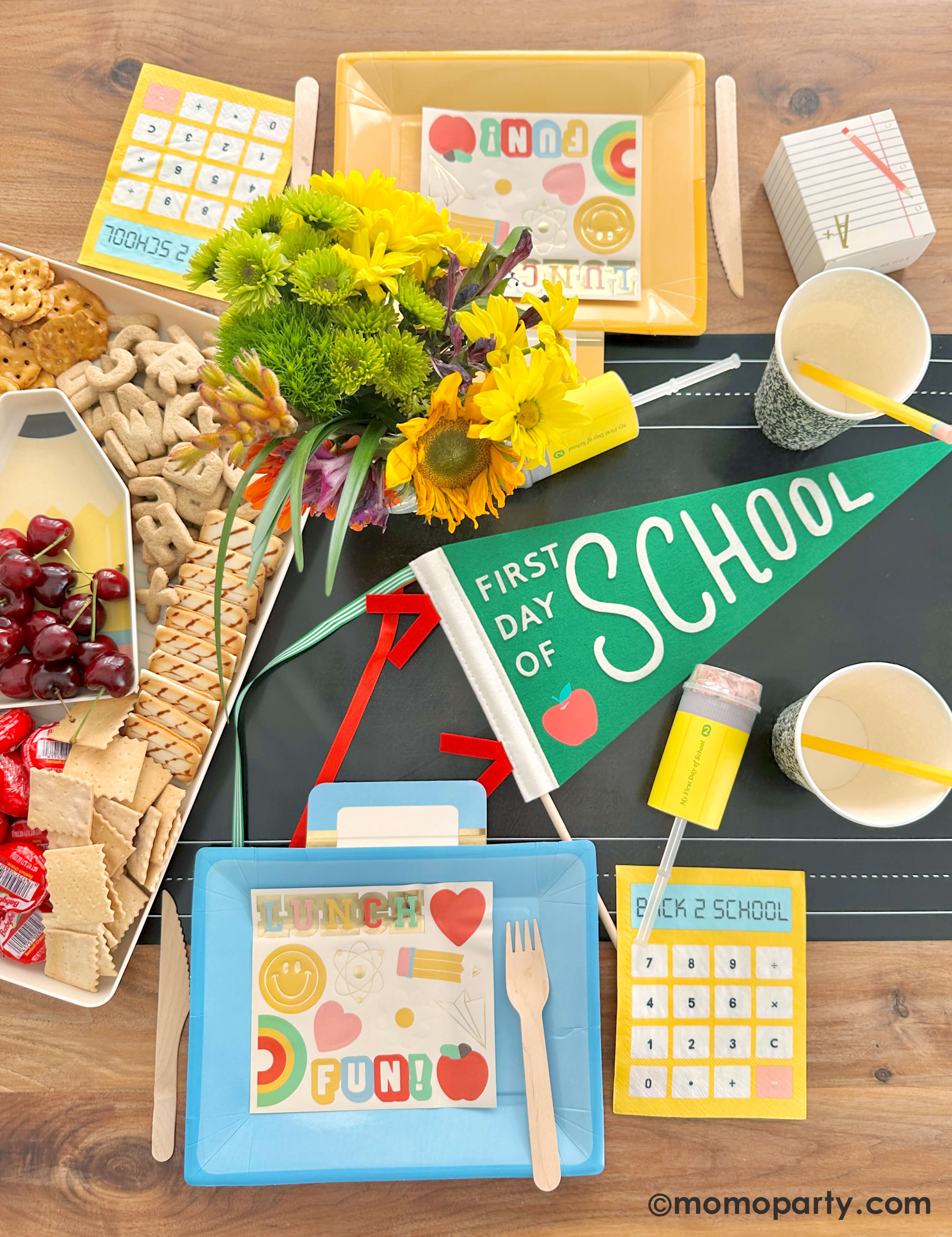 First Day of School Apple Felt Pennant