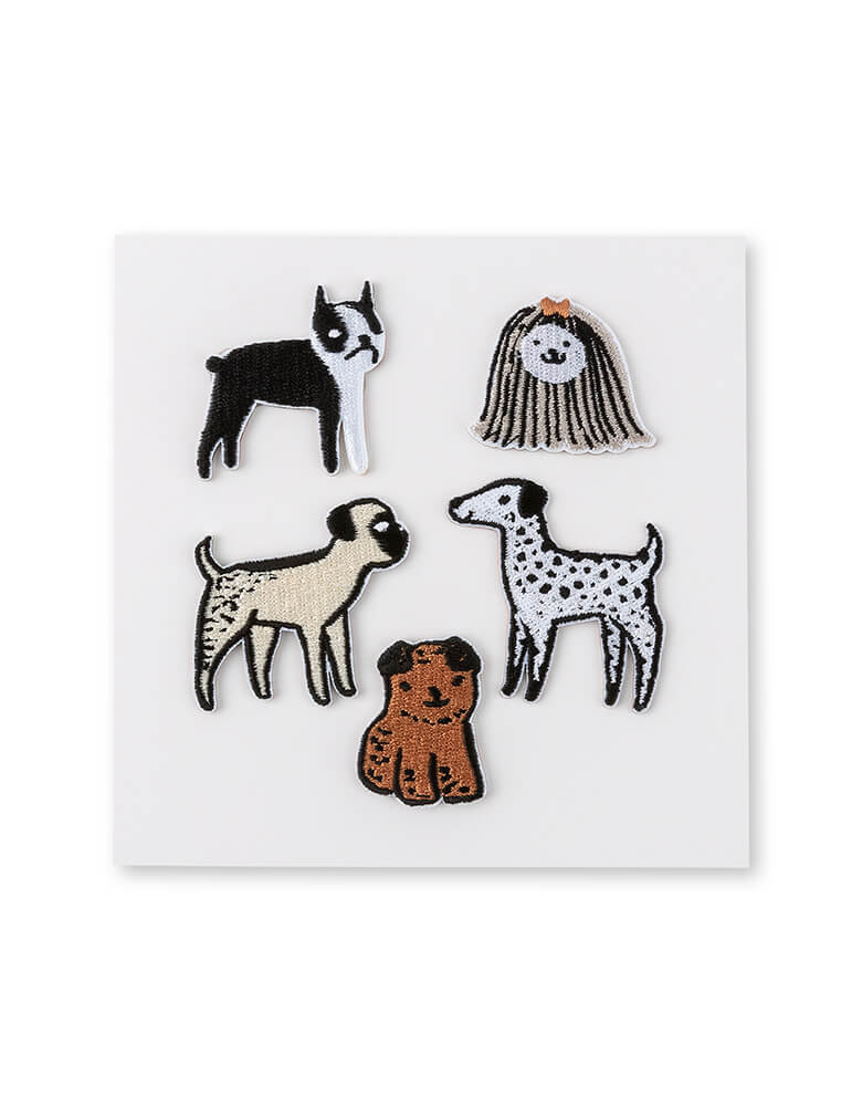 Bow Wow Patch Set from Jollity & Co Party Boutique - Daydream society- Bow Wow collection. Featuring five fun and furry puppy dogs, these patches are definitely in show! Stick these puppies on a jean jacket, pencil bag, backpack, and more!