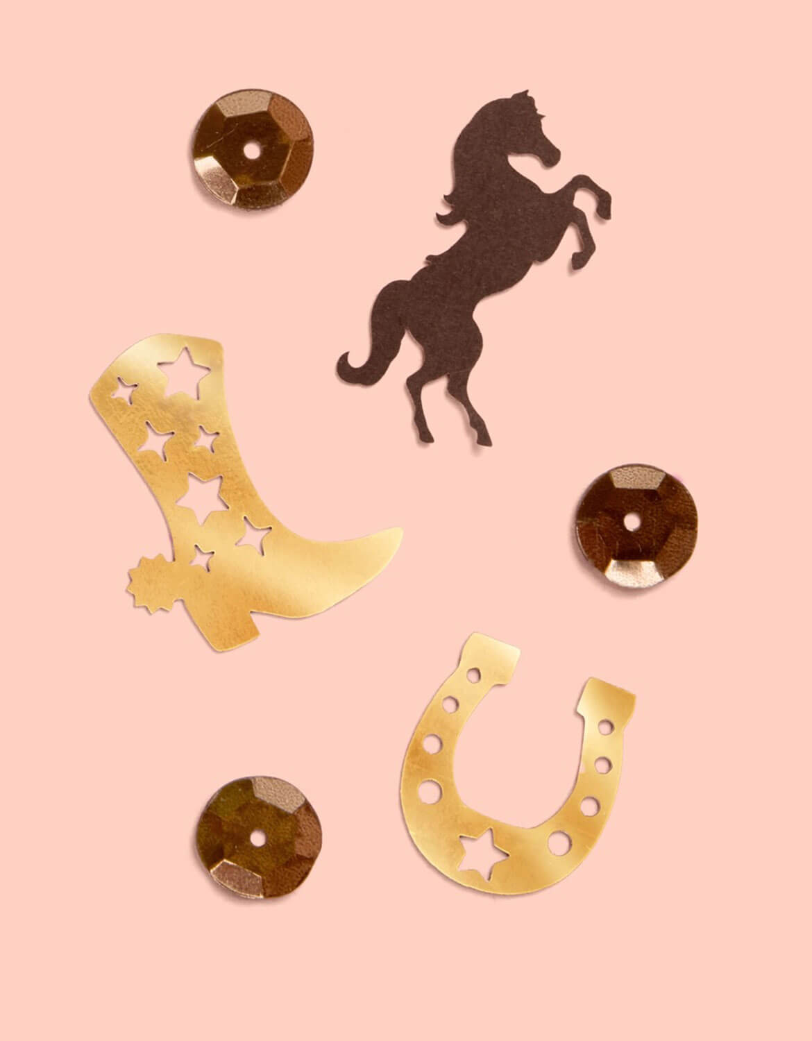 Gold Western Party Confetti