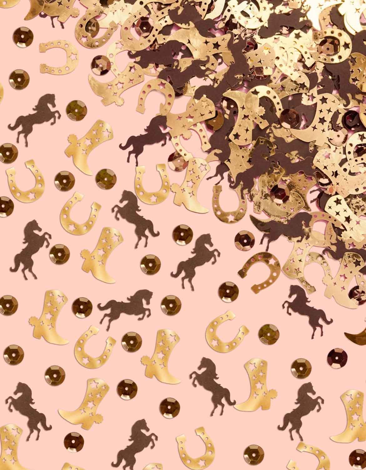 Gold Western Party Confetti