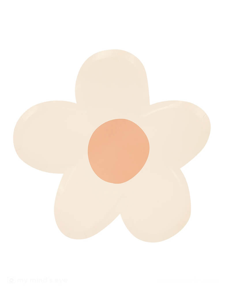 Momo Party's 9.25 x 8.75 x 0.25 inches daisy shaped plates by Meri Meri. Comes in a set of 8 plates in 8 colors: pink, pale pink, peach, yellow, mint, ivory and blue mixed with co-ordinating colored centers, these 90s-inspired daisy plates will add instant joy to any party. They're ideal for picnics, garden parties or anywhere you want a perfectly pastel color theme.