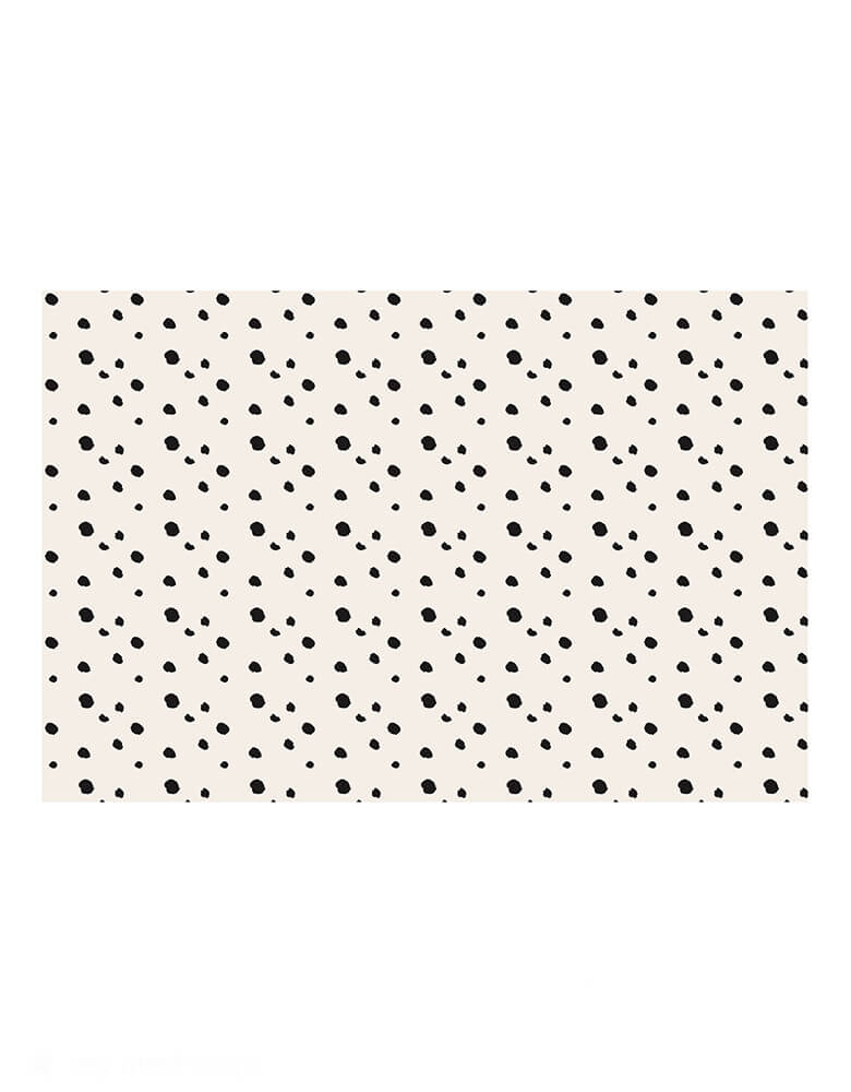 Momo Party's 70.86" x 47.2" Dalmatian Dots Tablecloth by Party Deco. Perfect for any dog-themed party or for the dog lover in your life. This tablecloth features a playful Dalmatian print that will surely make your guests woof with delight!