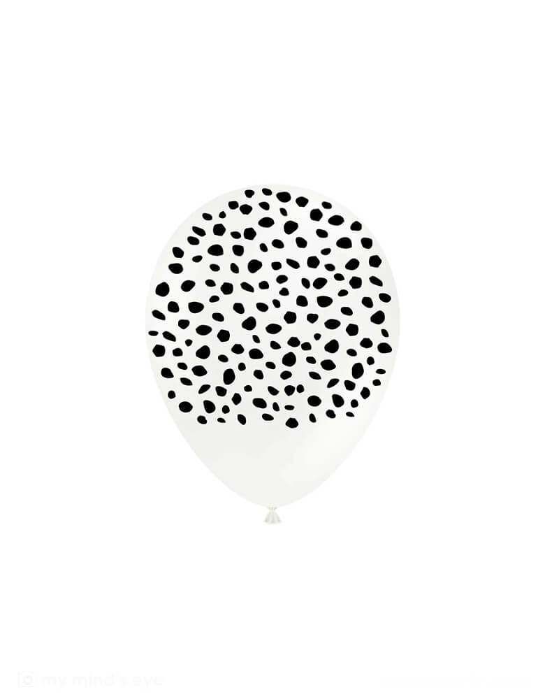 Momo Party's Dalmatian Print Latex Balloon 11 inch SPEX - WHITE by Tuftex Balloons.