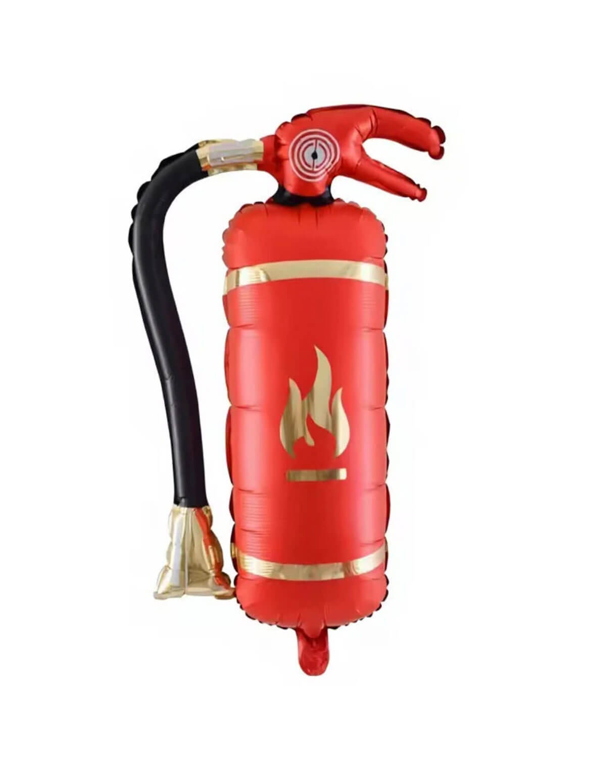 Momo Party's 18 x 30 inches Fire Extinguisher shaped Foil Balloon against white background.