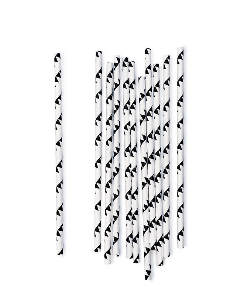 Racing Flag Party Straws (Set of 25)