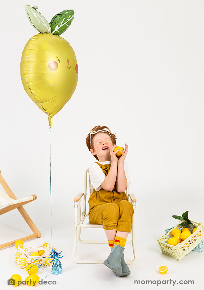 Happy Lemon Foil Balloon