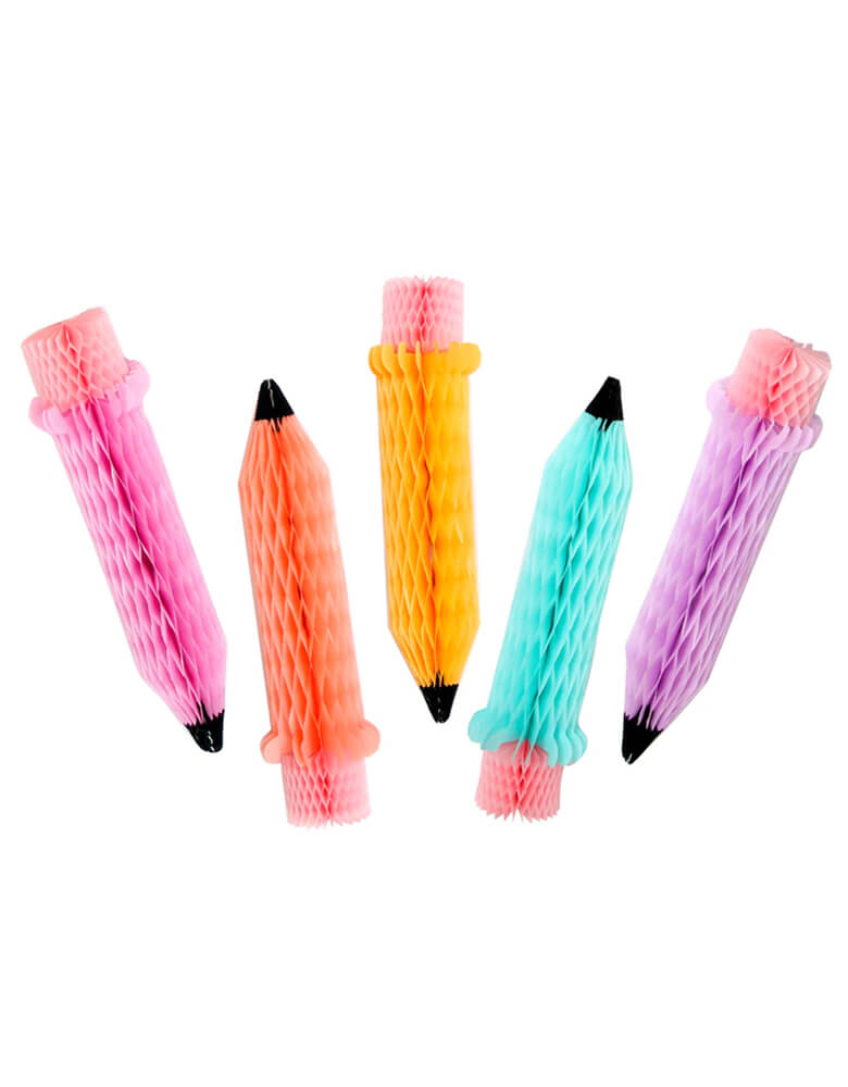 Honeycomb Rainbow Pencil Decorations by Kailo Chic