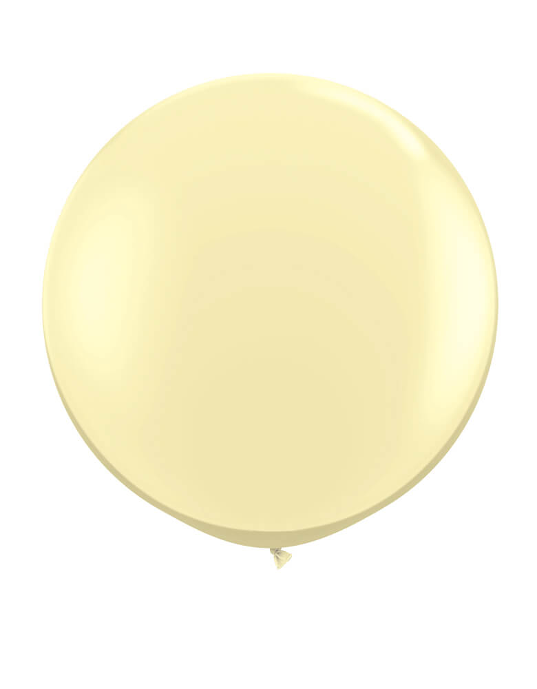 Ivory Silk 36″ Latex Balloons by Qualatex Balloons. This jumbo 36" round latex balloon is perfect for making a stunning balloon cloud at a larger scale. Or simply decorate it with tassels, ribbon, or fringe to create a WOW effect!   find these high quality party supplies at momoparty.com
