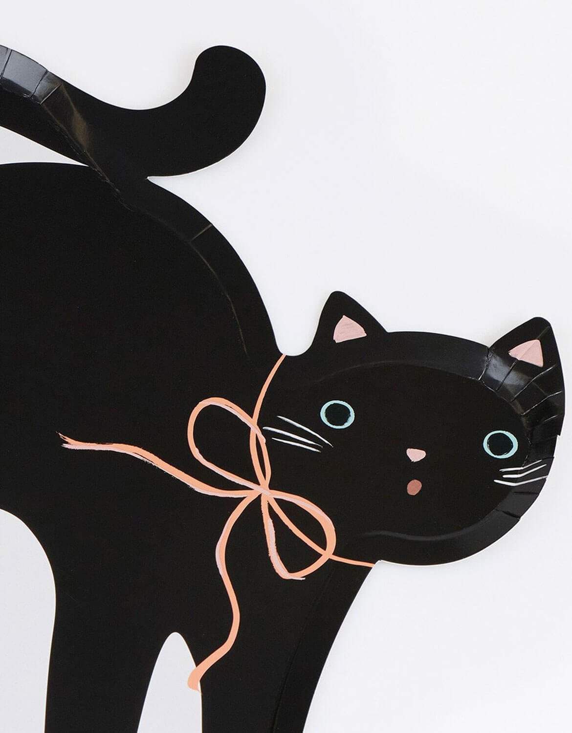 Halloween Cat Shaped Plates (Set of 8)