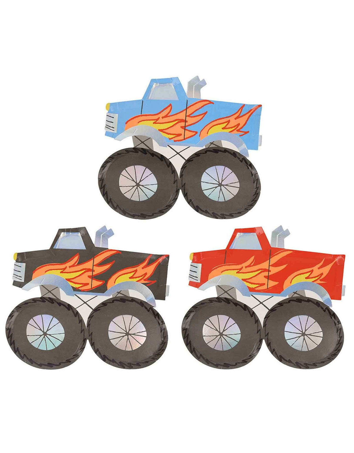Monster Racing Plate Design Monster Truck Plates (Set of 8)
