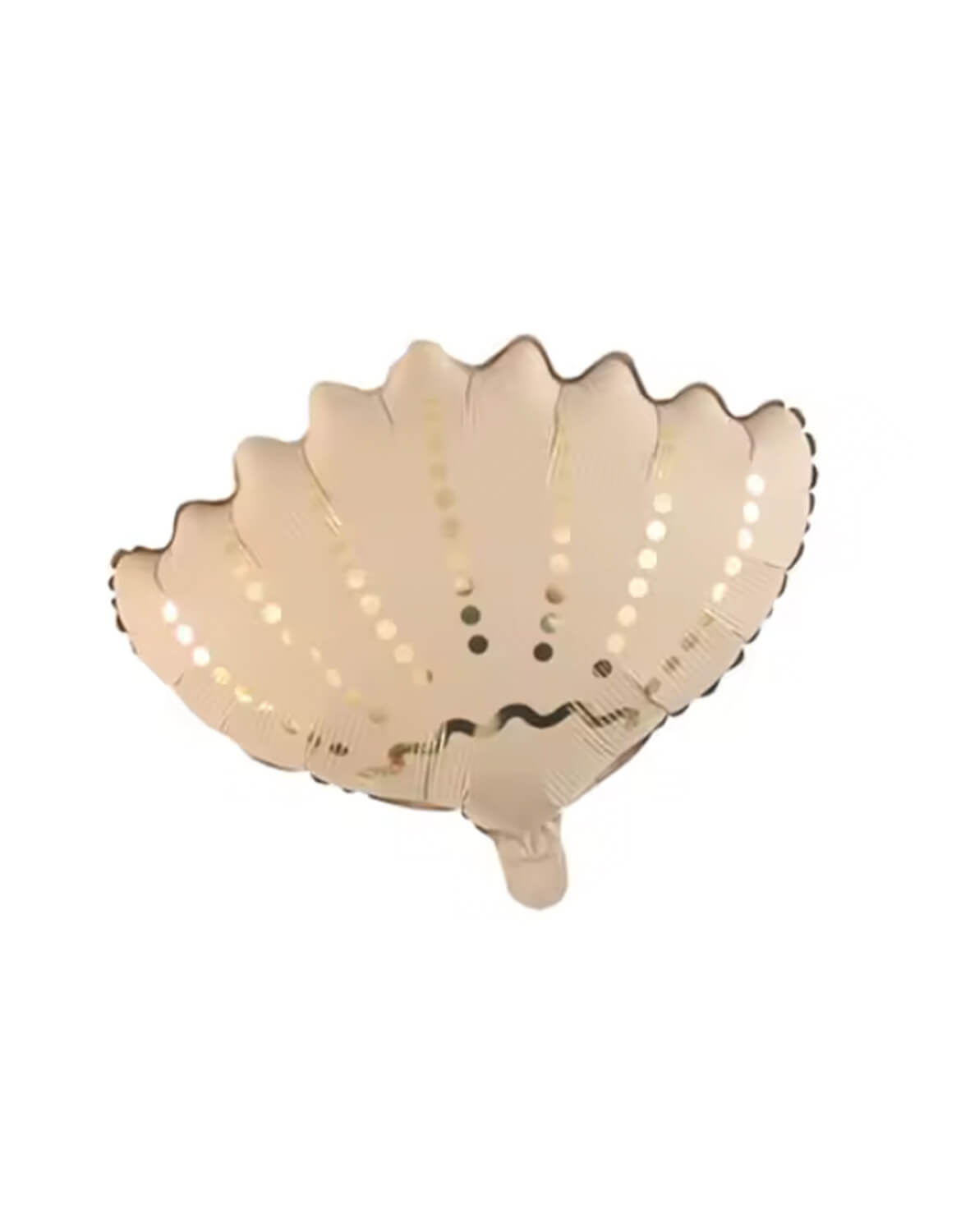 Momo Party's 16" x 20" Mermaid Party Blush Shell Foil Balloon on a white background.