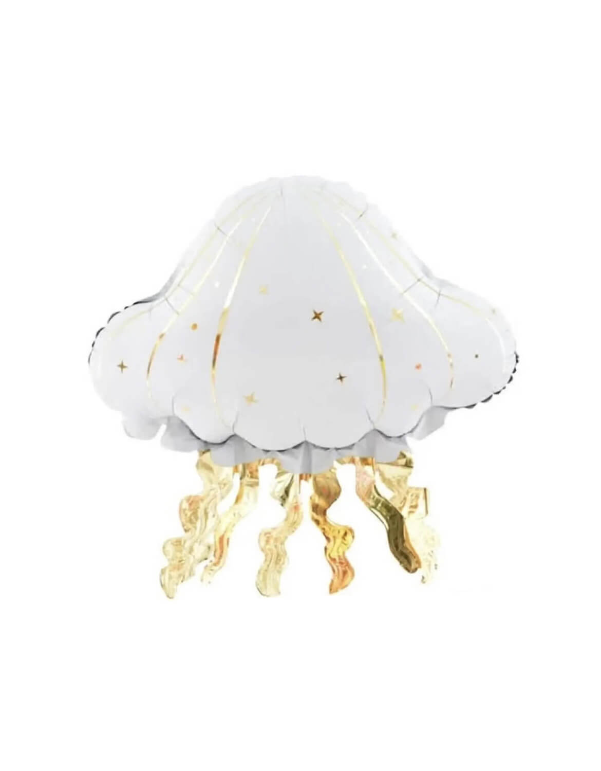 Momo Party's 21" Mermaid Party Jellyfish Foil Balloon on a white background.