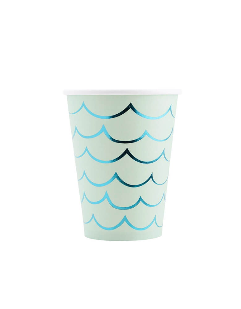 Mermaid Tail Paper Party Cups (Set of 8)