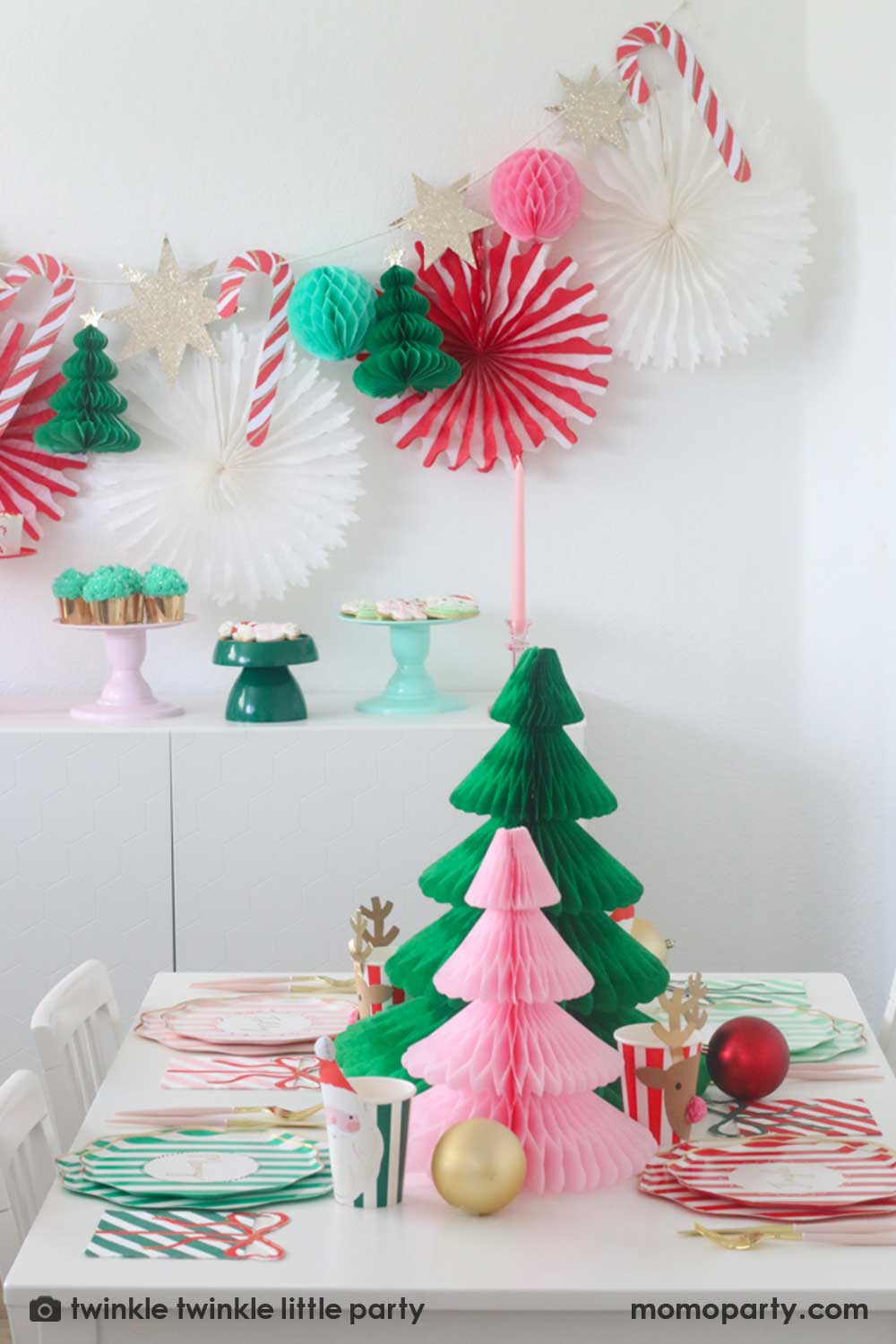 Kids Decorative Paper Straw Christmas Tree Ornaments