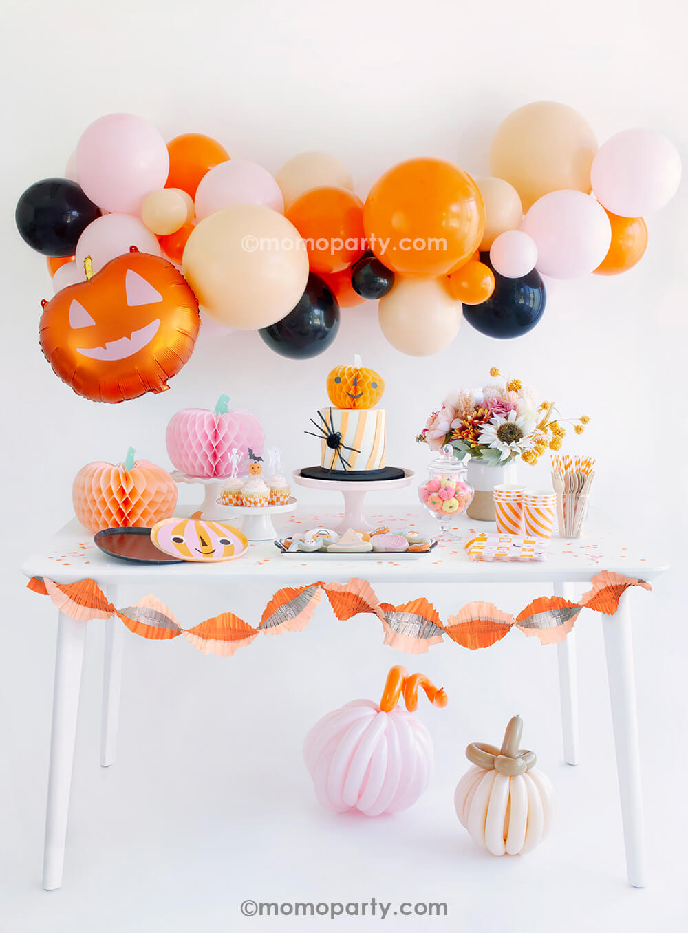 Halloween Pumpkin Foil Mylar Balloon