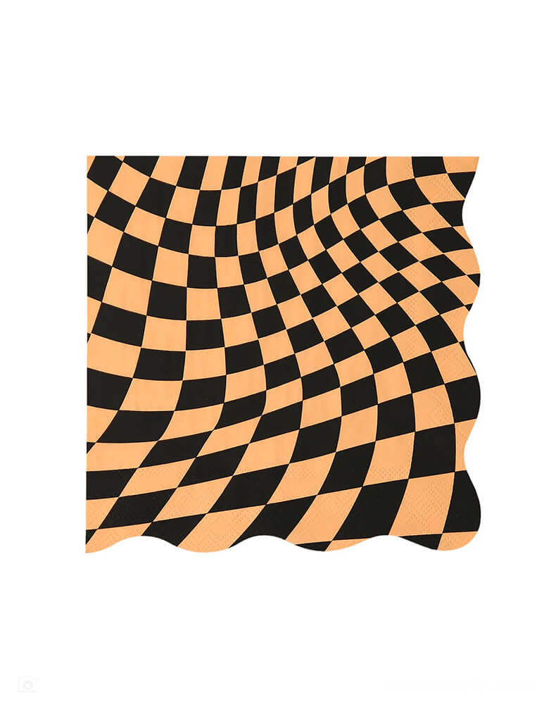 Halloween Checker Large Napkins (Set of 16)