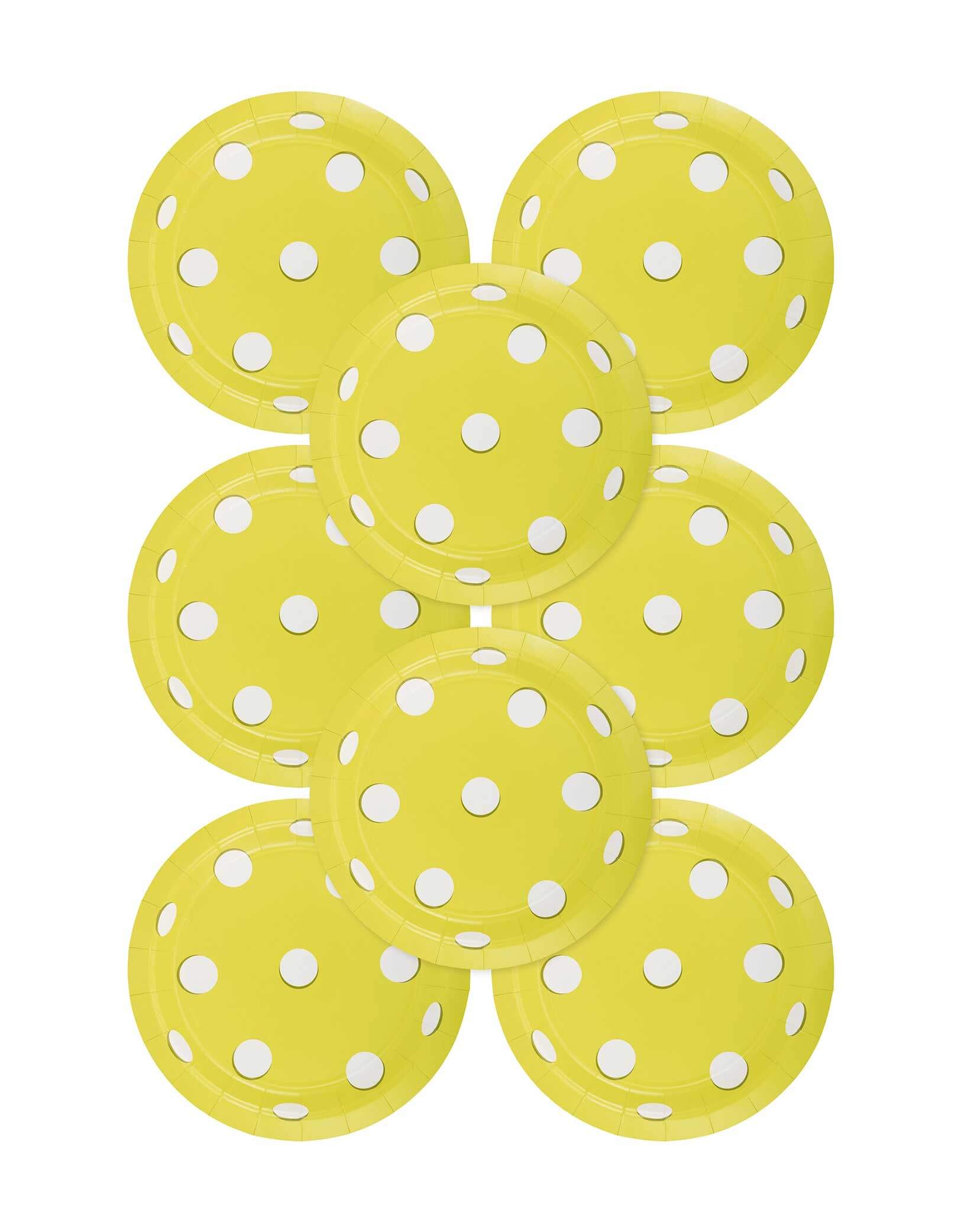 Pickleball Shaped Paper Plates (Set of 8)