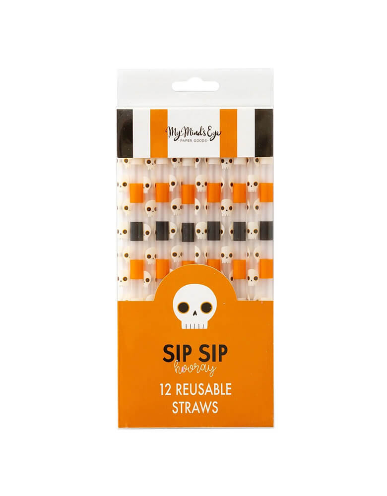 Skulls Reusable Straws (Set of 12)
