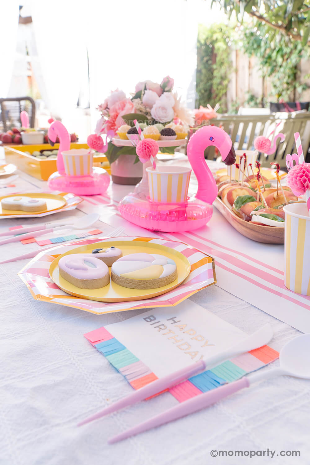 Flamingo Honeycomb Straws (Set of 10)