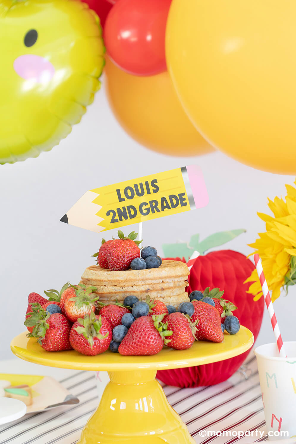 Back To School Personalizable Cake Topper