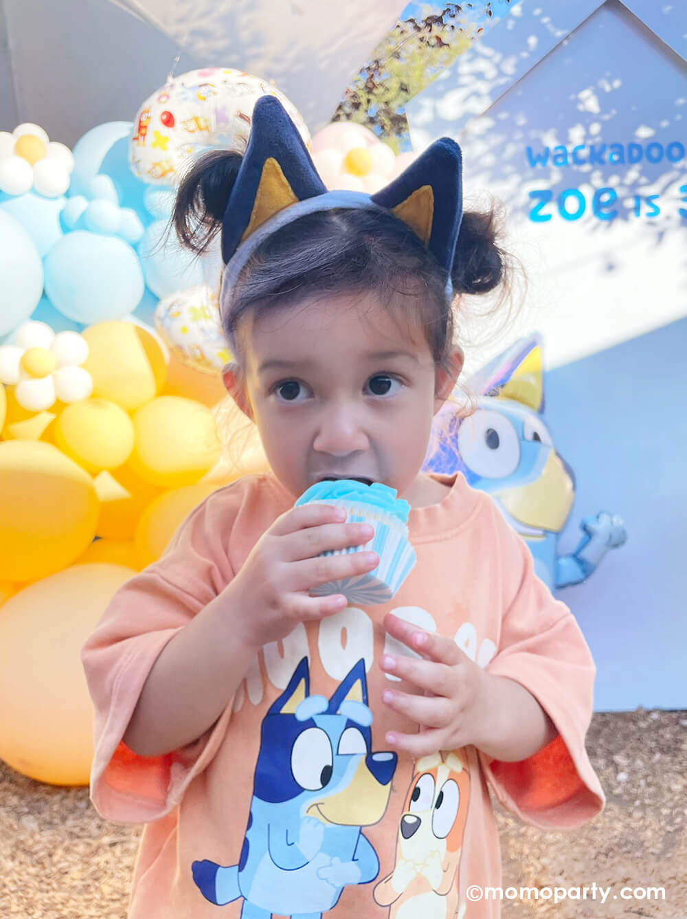 Bring the magic of Bluey to your child’s celebration with this adorable Bluey Headband from Momo Party! Featuring the iconic Bluey ears in soft felt, this headband is the perfect accessory for birthdays, playdates, and dress-up fun. Whether your little one is enjoying cupcakes at a Bluey-themed party, pretending to be their favorite character, or receiving it as a party favor, this headband makes every moment extra special and photo-ready.