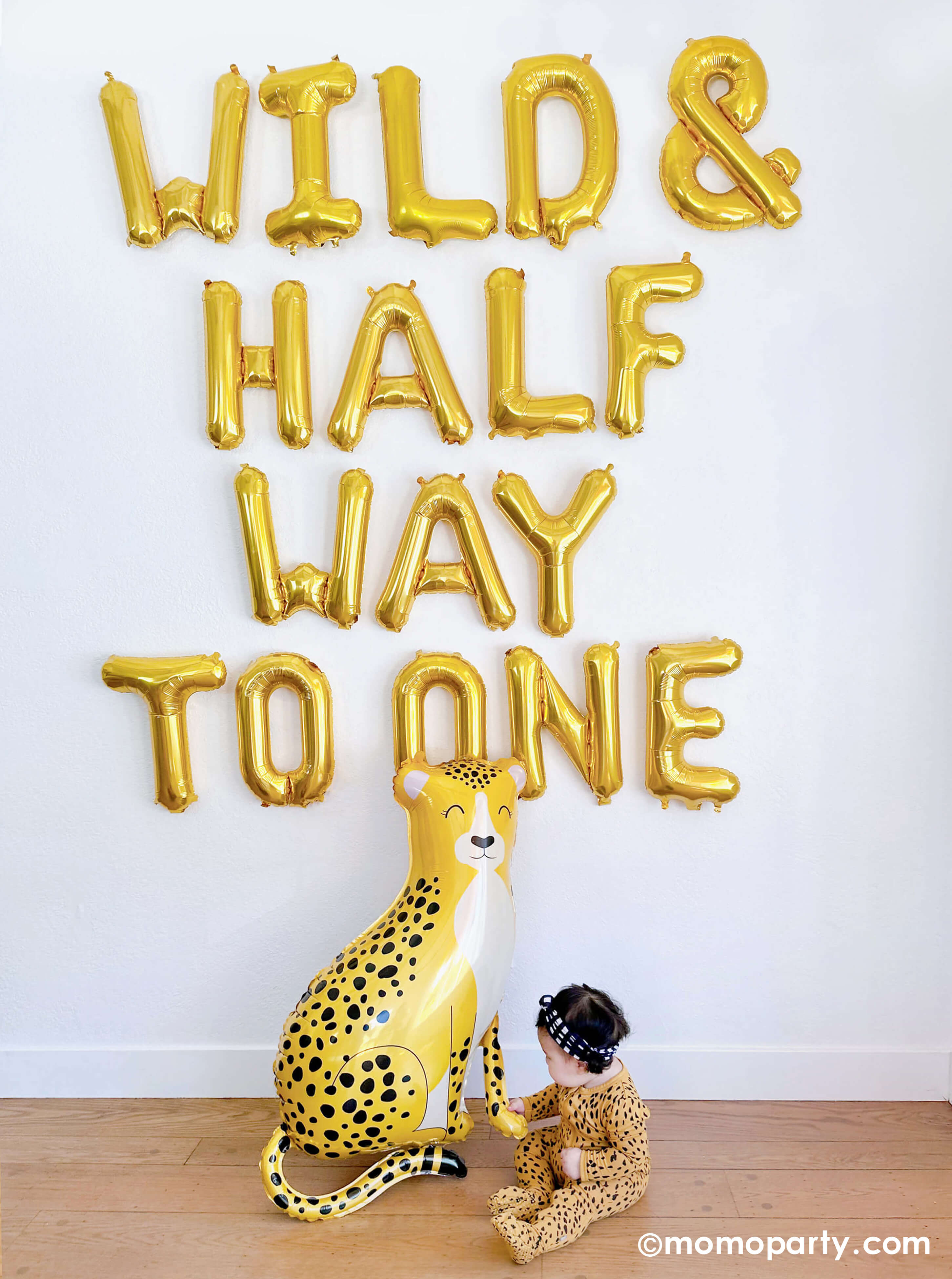 Jungle Cheetah Foil Mylar Balloon