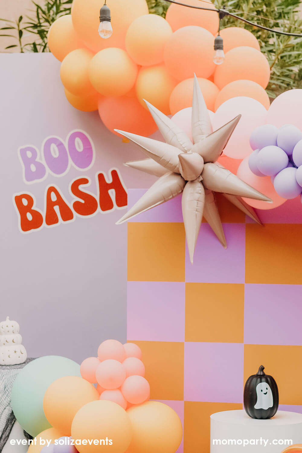 Jumbo 12 Point Blush Starburst Foil Balloon