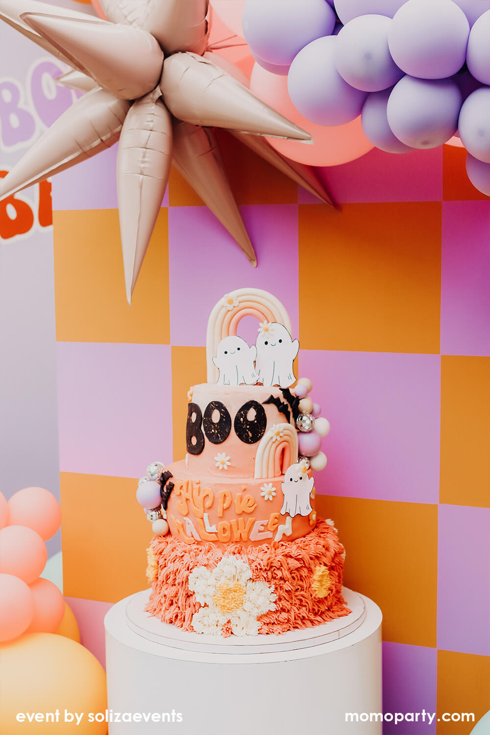 Jumbo 12 Point Blush Starburst Foil Balloon