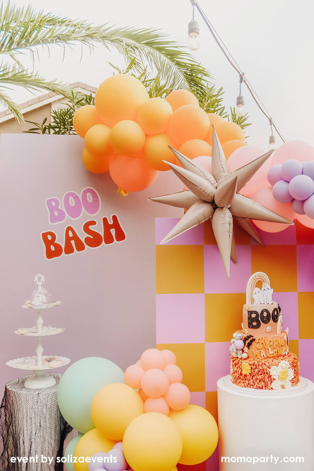 Jumbo 12 Point Blush Starburst Foil Balloon