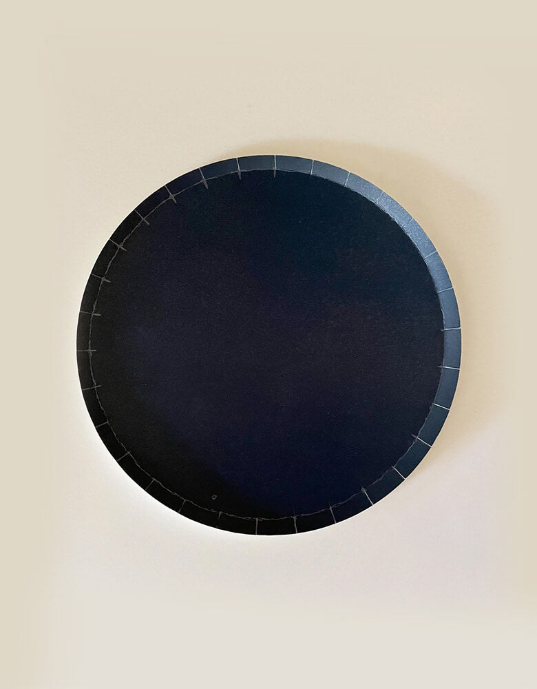 Momo Party's 9" Navy Large Plates by Josi James. Featuring delicate low profile rim with a flat base, it’s perfect for mix and match for everyday celebration occasions!