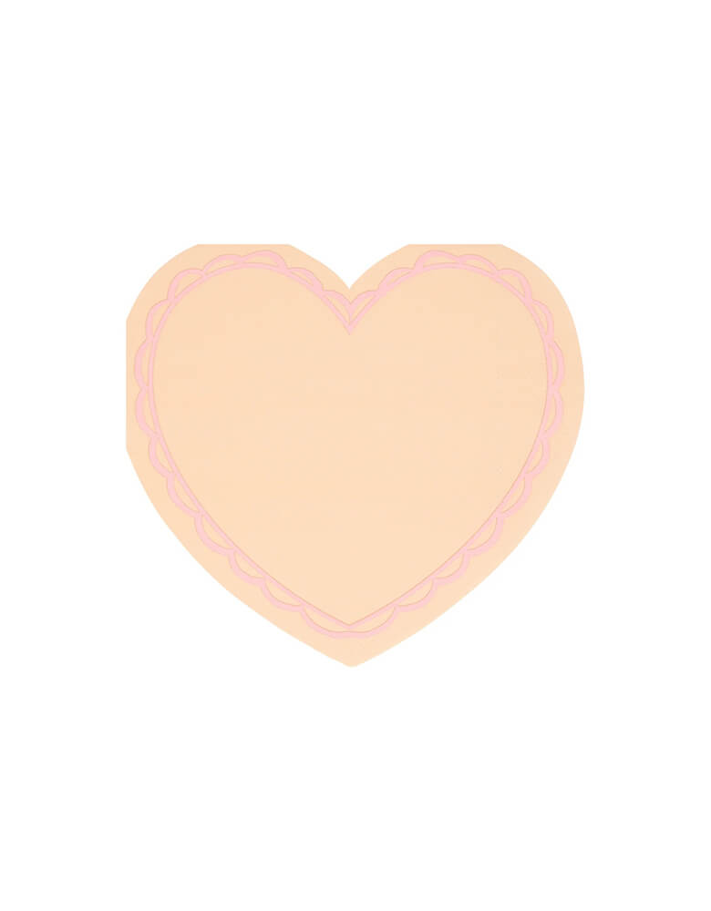 Pastel Heart Small Napkins (Set of 16)
