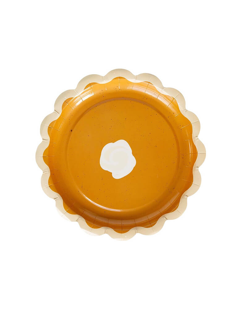 Momo Party's 8" Pie Shaped Dessert Plates by My Mind's Eye. Get ready to serve up some fun with these perfect pie dessert plate for Thanksgiving! This pie-shaped plate is a must-have for all your holiday pies. Say goodbye to messy slices and hello to a fun and functional plate!