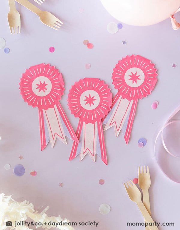 Show Ribbon Shaped Guest Napkins (Set of 16)