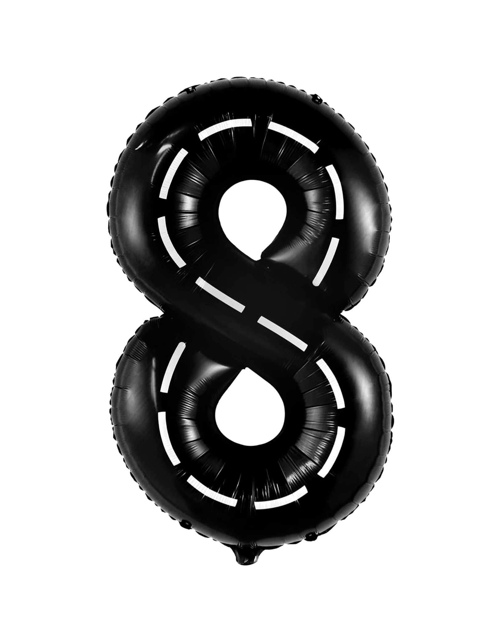 Large Race Car Road Number Foil Balloon